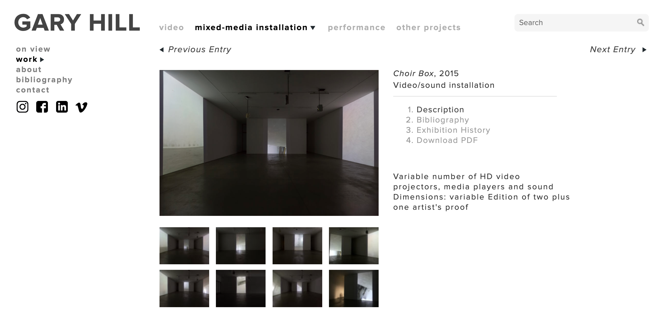 Single artwork detail with full metadata